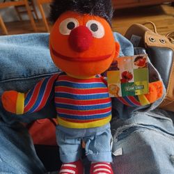 Vintage 2003 Nanco Sesame Street Workshop Ernie Stuffed Plush Soft Doll with TAG
