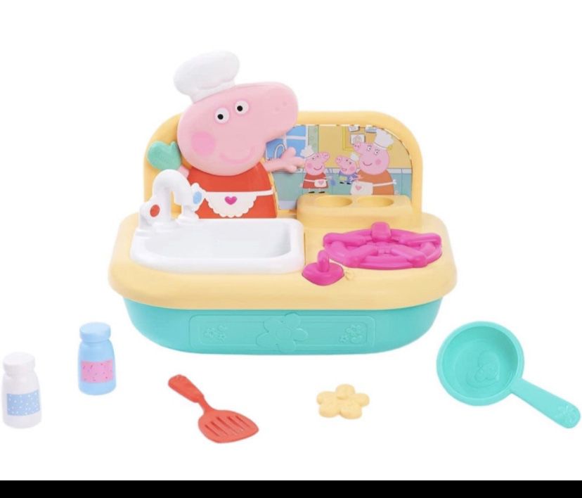 Peppa pig cooking fun top kitchen role play
