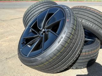 FREE DELIVERY 4x OEM 2026 Tesla Model 3 Performance 20" Warp Wheels and Tires 100% TPMS