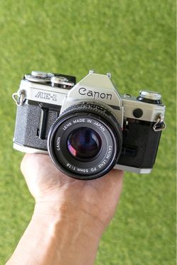 Canon AE-1 35mm Film Camera with 50mm f/1.8 Lens