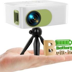 Brand New Portable Rechargeable Projector HD 1080p HDMI Bluetooth, Incl Tripod
