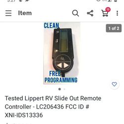 Tested Lipper Slide Out Remote Controller