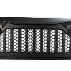 LA Zona Auto Parts 2018 to 2023 Jeep Wrangler JL Gladiator Black Grille Parrilla negra grill  