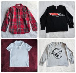 Boys Shirt Bundle Size Small (6/7) - Hope & Henry, Rockets + More!