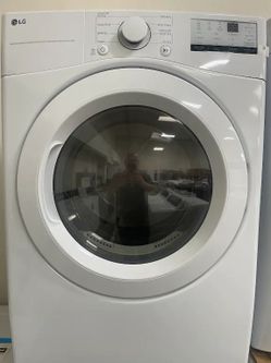 LG 7.4 Cu. Ft. White Front Load Gas Dryer