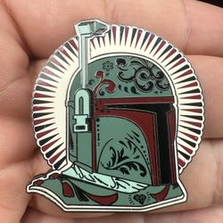 2014 Disney Pin Star Wars Bounty Hunter Boba Fett Day of the Dead 