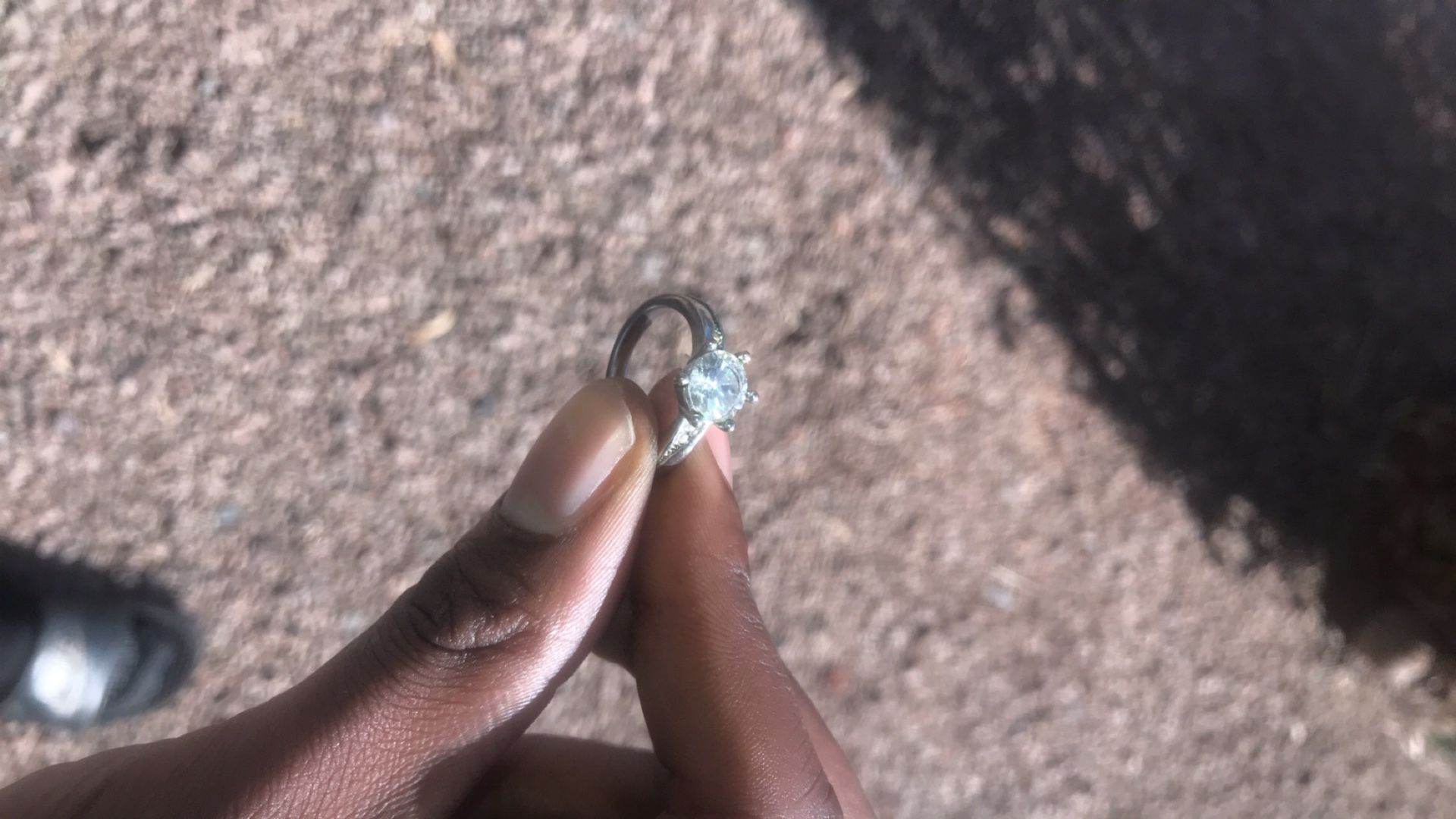 Silver Diamond Ring