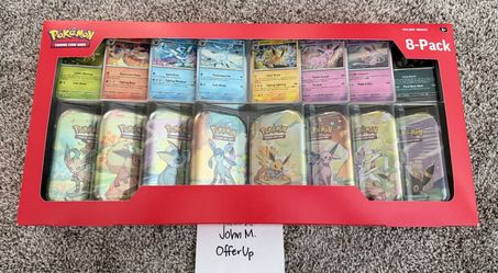 Pokémon TCG: Scarlet & Violet Prismatic Evolutions Costco Mini Tins 8-Pack