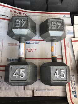 Brand New CAP 45LB Dumbbell Pair 2X45 (90LB Total)