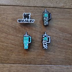 Lot Of 4 Stanley Cup Shoe Charms 
