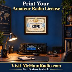 Proudly Display Your Amateur Radio License, Ham Radio