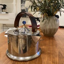 1980s C. Jorgensen Bodum Ottoni Stainless Steel Tea Kettle