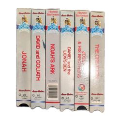 Hanna Barbera Greatest Adventure Stories Bible VHS Lot Of 6 Vintage 80s 90s