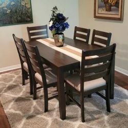 Dining Table With 6 Chairs Color Options 👑$39 Down Payment with Financing ⭐ 90 Days same as cash