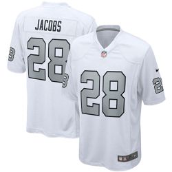 Nike Elite Josh Jacobs Official NFL Raiders Jersey White Size Small Retail $130