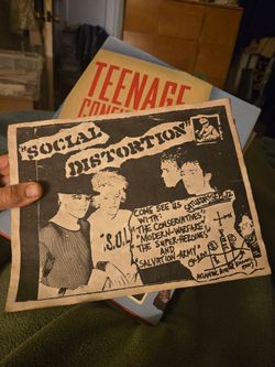 Social distortion old punk rock flyer