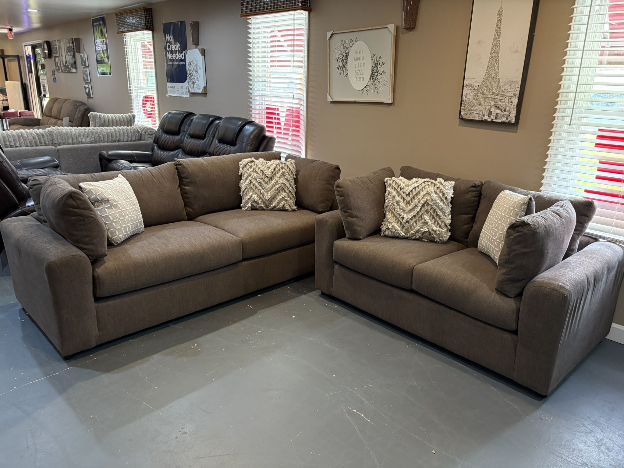 New Sofa & Loveseat Set