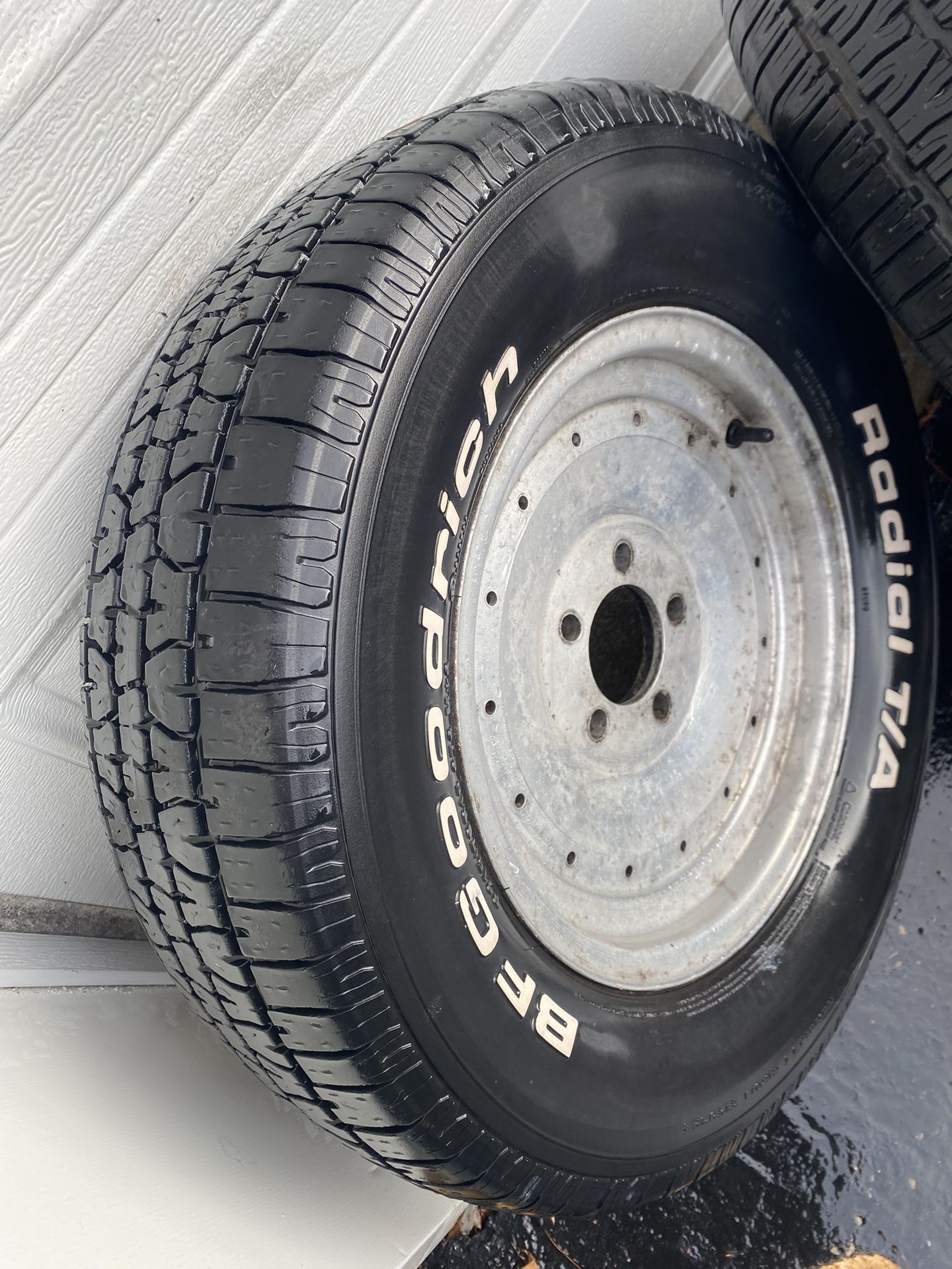 Set Of 4 BF Goodrich Tires 15” Unilug Aluminum Wheels ROLLERS for Sale