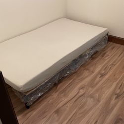 Twin Size Memory Foam  Mattress & Bed Frame 