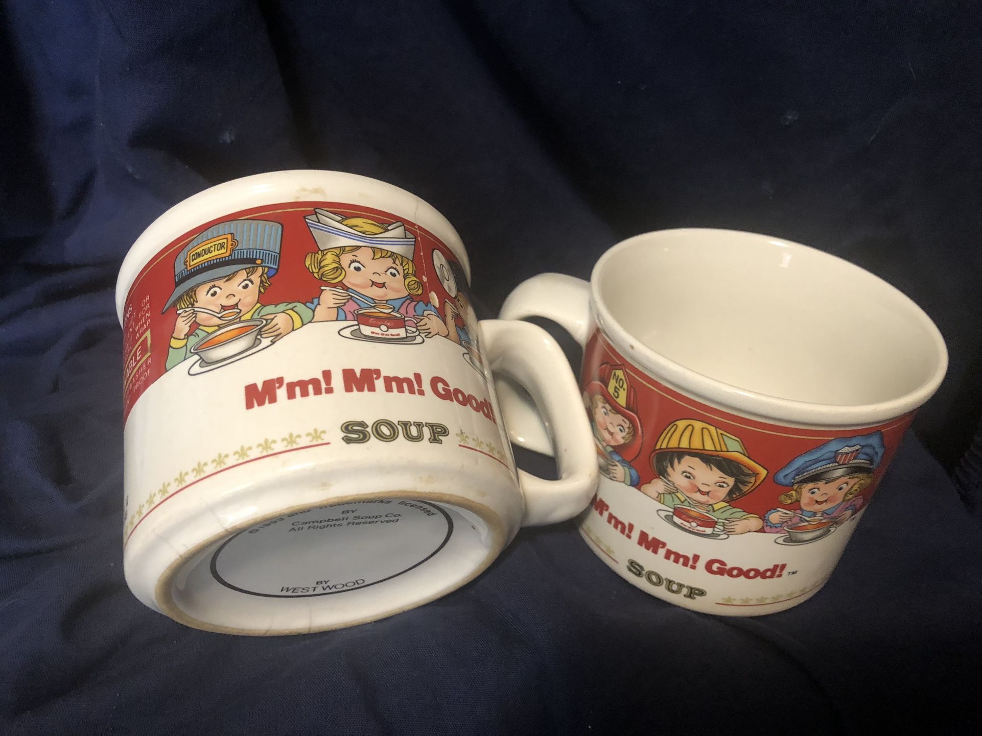 2) 1993 Campbell Soup Mugs