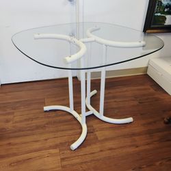 Glass Top Dining Table 