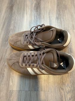 Adidas Brown Suede Low-Top Sneakers