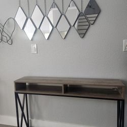 Console Table And Wall Mirrors 