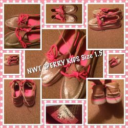 NWT Girls Sperry's 1.5