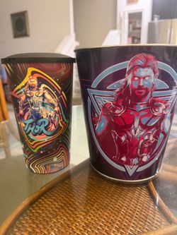 MARVEL Thor Love and Thunder popcorn bucket + plastic cup