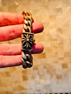 Chrome Hearts Style Chain Bracelet 925 Silver 9 inch and heavy! 133gr