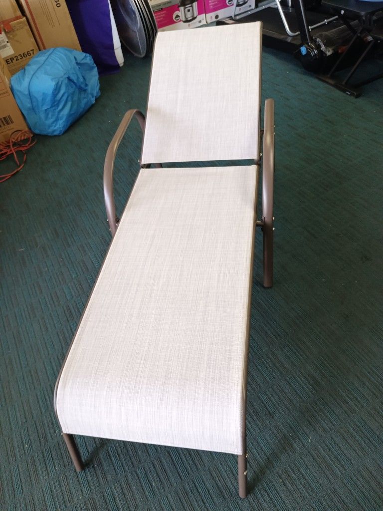 Metal Lounge Chair $85