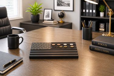 NEW 6-Row American Flag Challenge Coin Holder