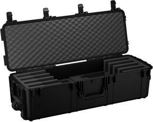 NEW Condition 1 45" Tactical IP67 Waterproof Hard Case w/Wheels, 4 Slots, Lockable, Black, TSA Approved, Made in USA, Model 2191