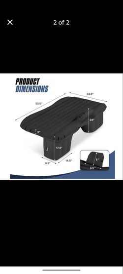 Inflatable backseat bed