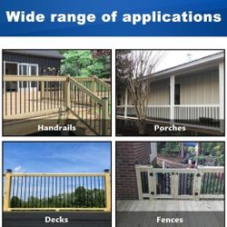 (New in Box)
50 Pack - Black Deck Balusters 32.25 inch Aluminum Balusters for Deck Railing with Screws Metal Deck Spindles Flat Straight Exterior Heav