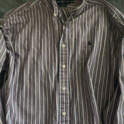 POLO RALPH LAUREN LONG BUTTON UP SHIRT