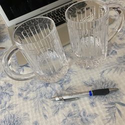 Tiffany Crystal Beer Mugs
