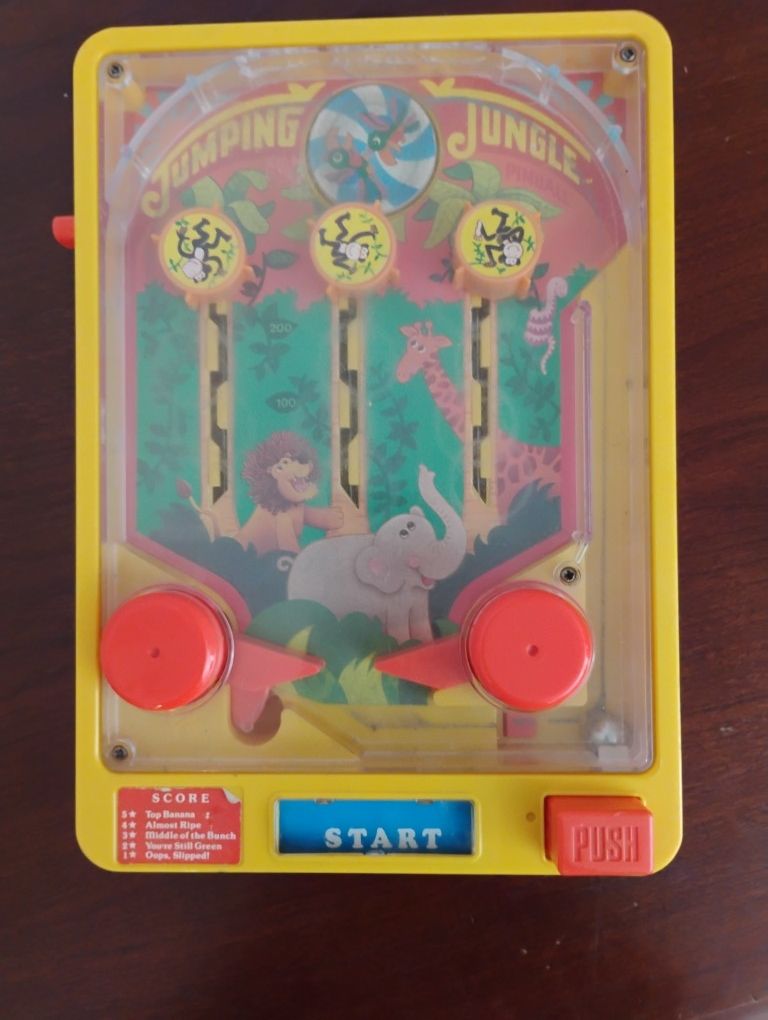 Vintage Jungle Mini Pinball Machine