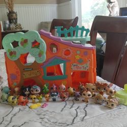 Littlest Pet Shop (Lps) Treehouse Lot/set