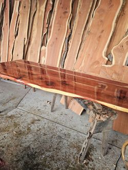 Cedar table tops