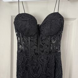 Black Corset Prom Dress