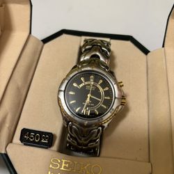 Seiko Kinetic Watch 5M42-0B09 with Original Box