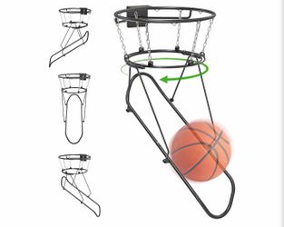 Brand new in the box- Insaga Basketball Return Attachment for 18" Rim Basketball Rebounder 360° Swivel Track: Adjust the Return Angle for Multi-Direct