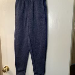 Adidas Boys Jogger Mid Rise Jogger Pant Dark Blue 3 Stripes Sz Medium 10/12 New