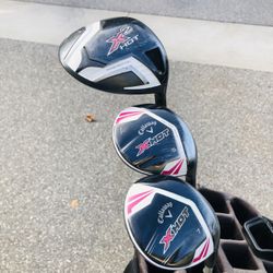 Ladies Callaway X2 Hot Driver, 5 & 7 Woods RH