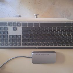 Logitech MK 345 KEYS for MAC & SATECHI extener