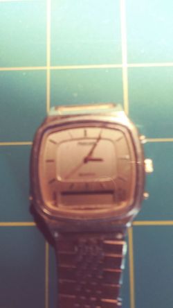 Unusual Dual LCD Analog PHASAR Chrono Watch