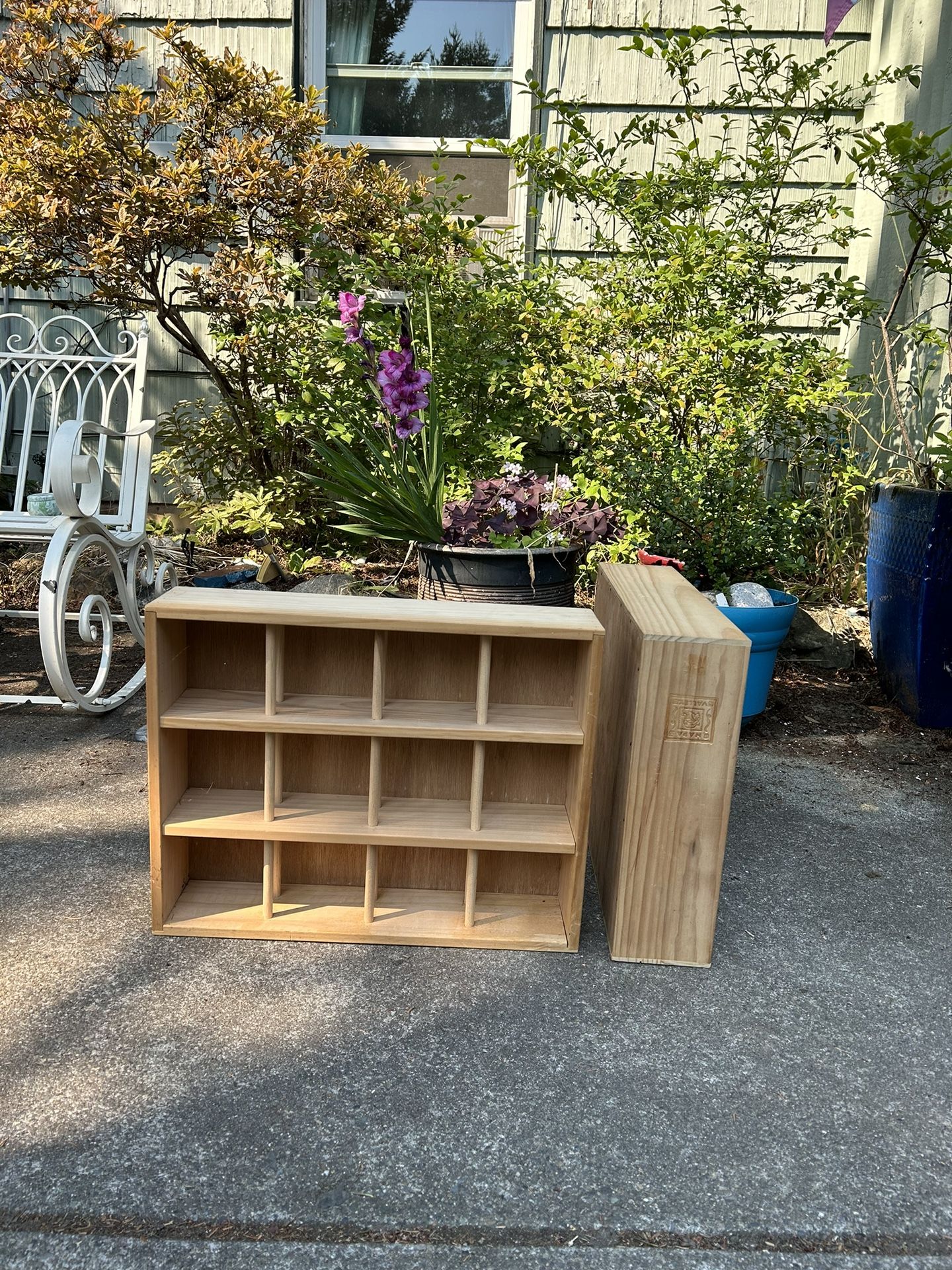 Wood “cd” Storage Shelf