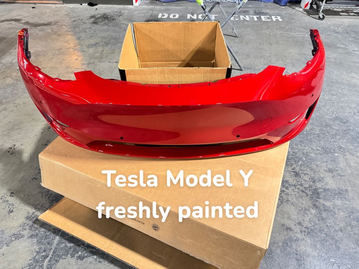 New Tesla Model Y OEM FRONT BUMPER RED