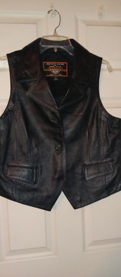Women's Leather Vest Size large